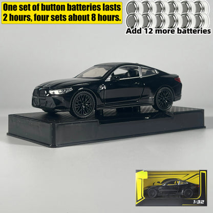 1:32 BMW M4 Coupe Sports Car Alloy Metal Diecast Model Car Home Trendy Toys Ornaments For Children Holiday Gifts With Friend Boy