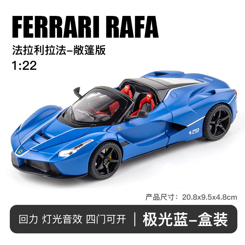 1:22 Ferrari Laferrari convertible Alloy Racing Car Model Diecast Metal Toy Vehicles Car Model Simulation Kids Toy Gift E187