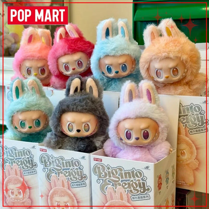 Popmart Labubu V2 V3 The Monsters Macaron Have A Seat Big Into Energy Series Blind Box Vinyl Face Plush Doll Pendant Toy Gift