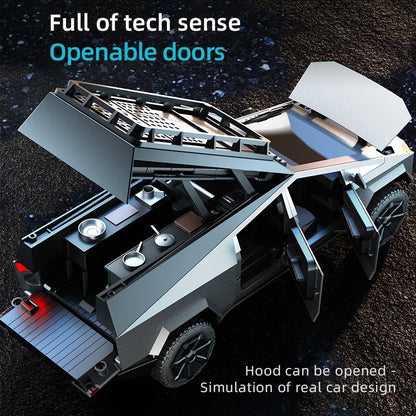JHD for 2025 New JJRC C8817 RC Car Alloy Rc Cybertruck Off road Simulation Camping Equipment Pickup Truck Model Custom Toys