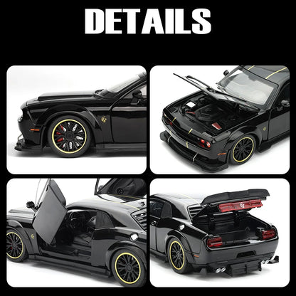 1:32 Dodge Challenger SRT Hellcat Redeye V8 Alloy Metal Diecast Model American Muscle Sports Car Collection Of Hobby Decorations